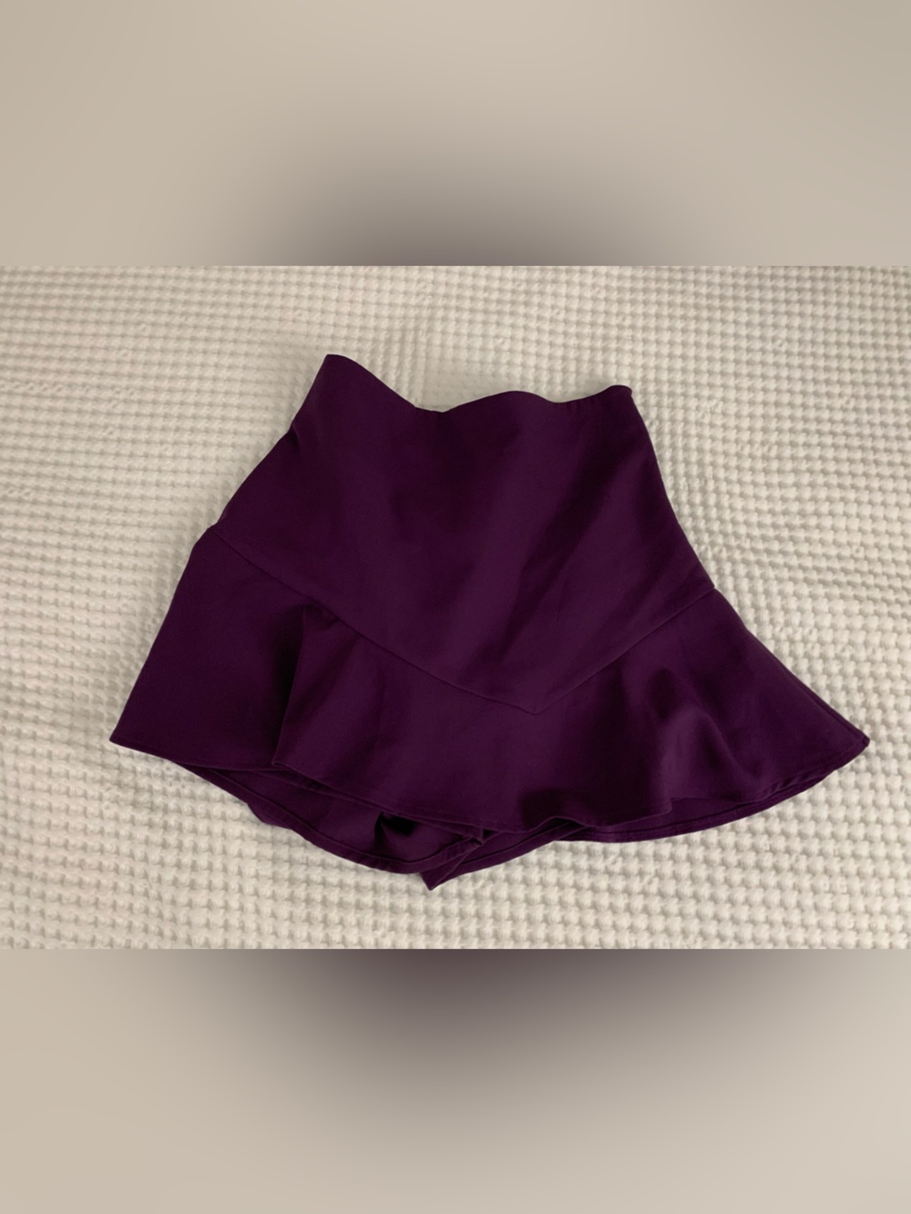 Zara Deep Purple Flared Skort Size Medium